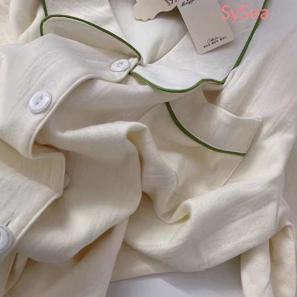 Bộ Đồ Ngủ Kiểu Pháp Thiết Kế Đơn Giản Thời Trang Mùa Thu Cho Nữ