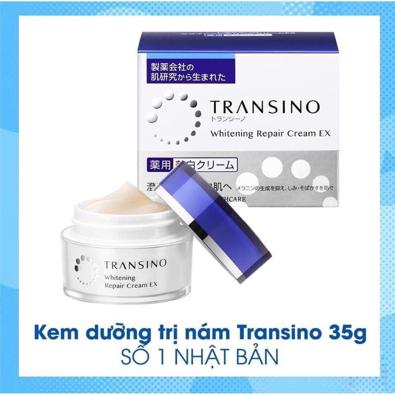 Kem dưỡng đêm giúp giảm nám, làm trắng, tái tạo và phục hồi da Transino Whitening Repair