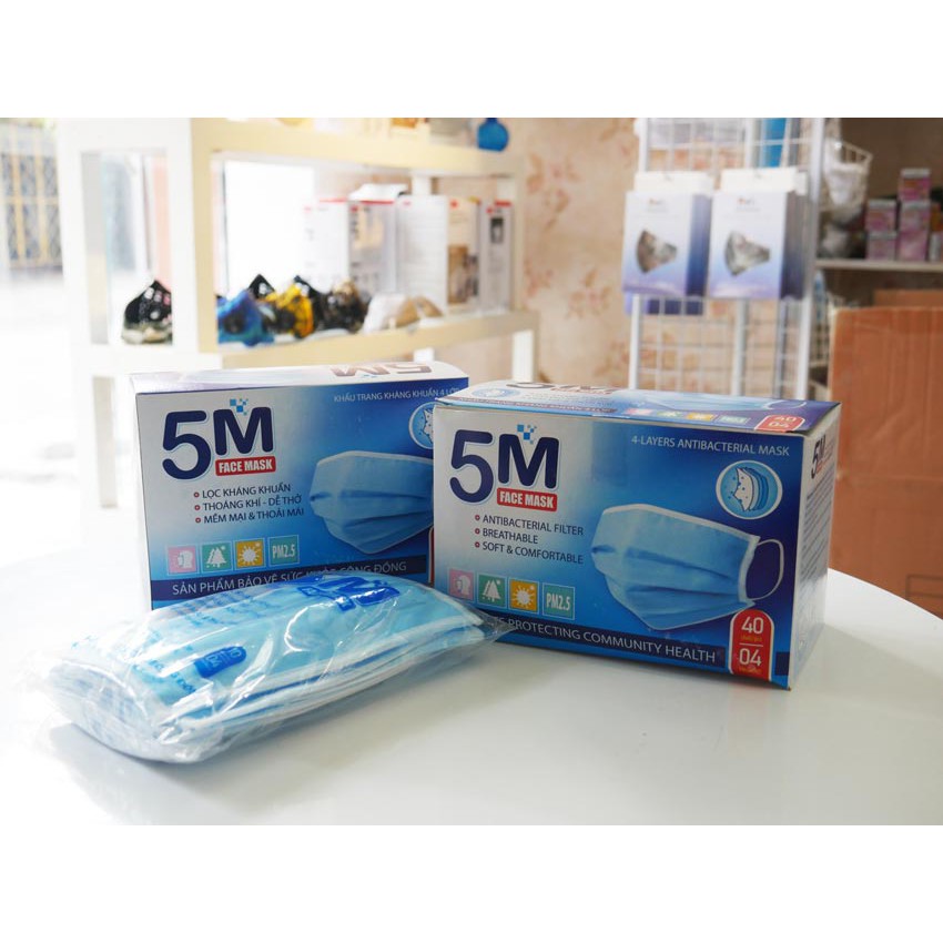 KHẨU TRANG Y TẾ 4 LỚP HỘP 50 CÁI GIÁ GỐC