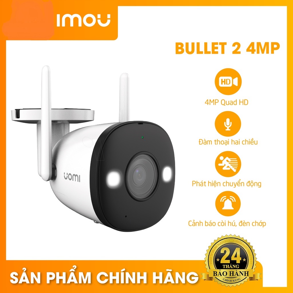 Camera IP WIFI IMOU F42FEP 4MP 2K siêu nét có màu ban đêm, đàm thoại 2 chiều - hàng chính hãng bảo hành 24 tháng