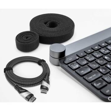 Băng dính gai làm gọn dây điện, băng dán gai đa năng băng nhám làm gọn góc PC, dây cáp sạc, tai nghe