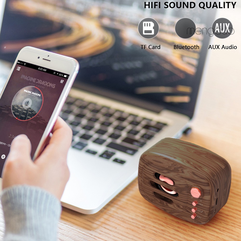 Loa Bluetooth Không Dây Nhỏ Gọn Hỗ Trợ Đọc Thẻ Nhớ Tf