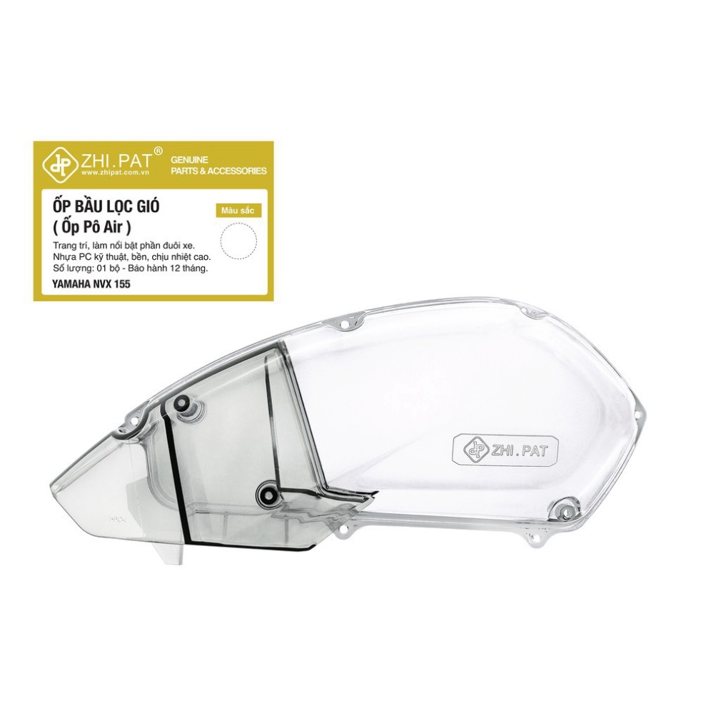 ỐP BẦU GIÓ - PÔ E TRONG SUỐT GẮN NVX 155 CHÍNH HÃNG ZHIPAT Ảnh thật Sp