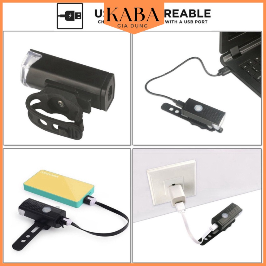 Đèn pha bóng LED Cree 300lm cho xe đạp KABA