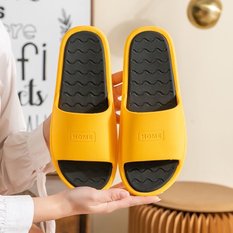 Dép quai ngang mang trong nhà nam nữ HOME chất liệu nhựa Cao Cấp màu sắc đẹp đi cực êm chống nước trơn trượt tốt TH-62