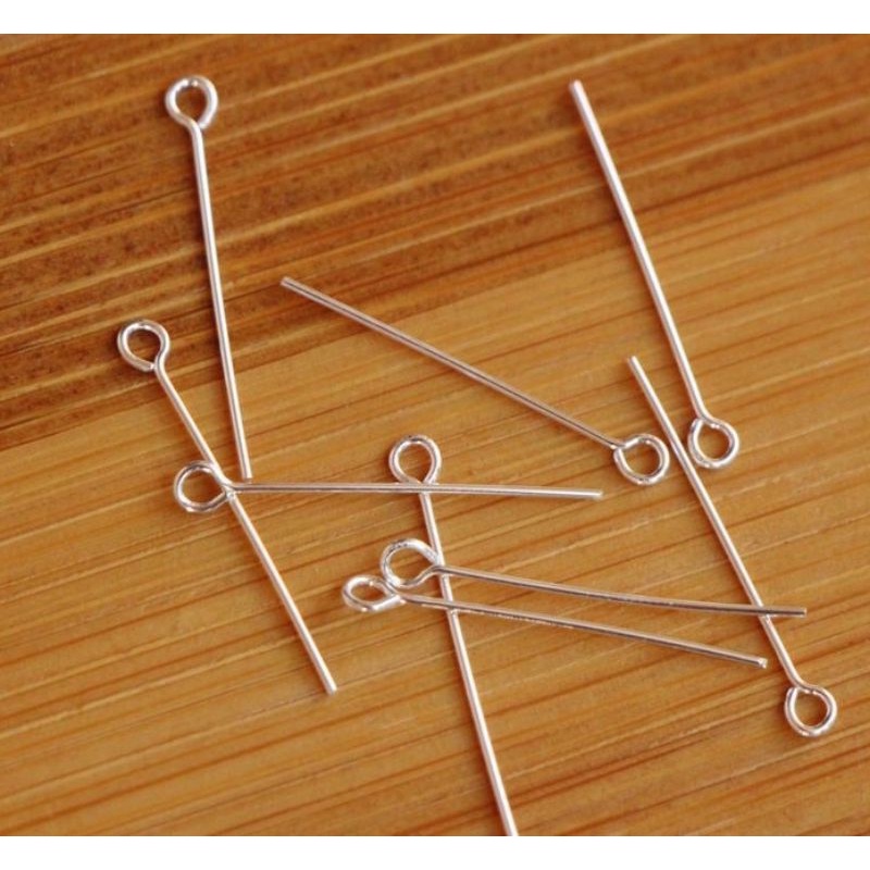 Cây đinh bạc 925 làm bộ treo handmade mic vòng