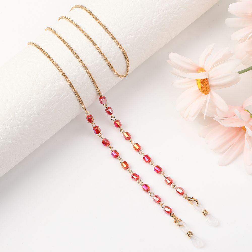 ESPO Dây Đeo Kính Đọc Sách Bằng Kim Loại Pha Lê Cho Nam &amp; Nữ