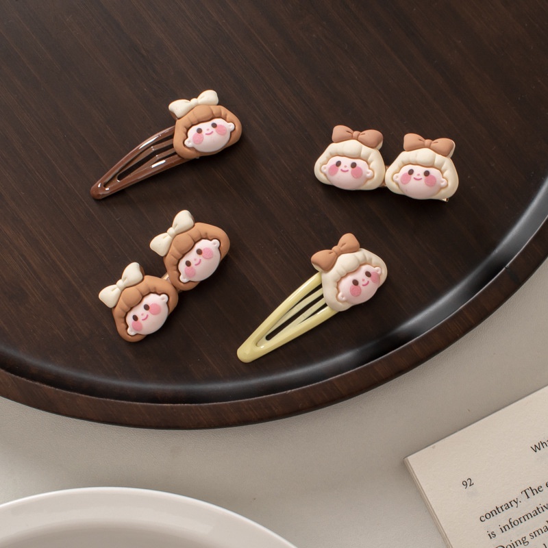 (0433) Cặp Tóc Hình Mặt Chibi Dễ Thương Xinh Xắn Cho Nữ