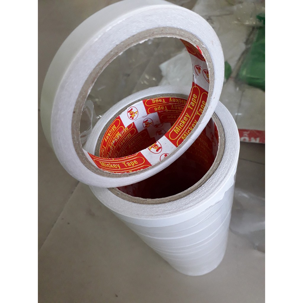 1 cuộn băng dính 2 mặt loại dầy siêu dính