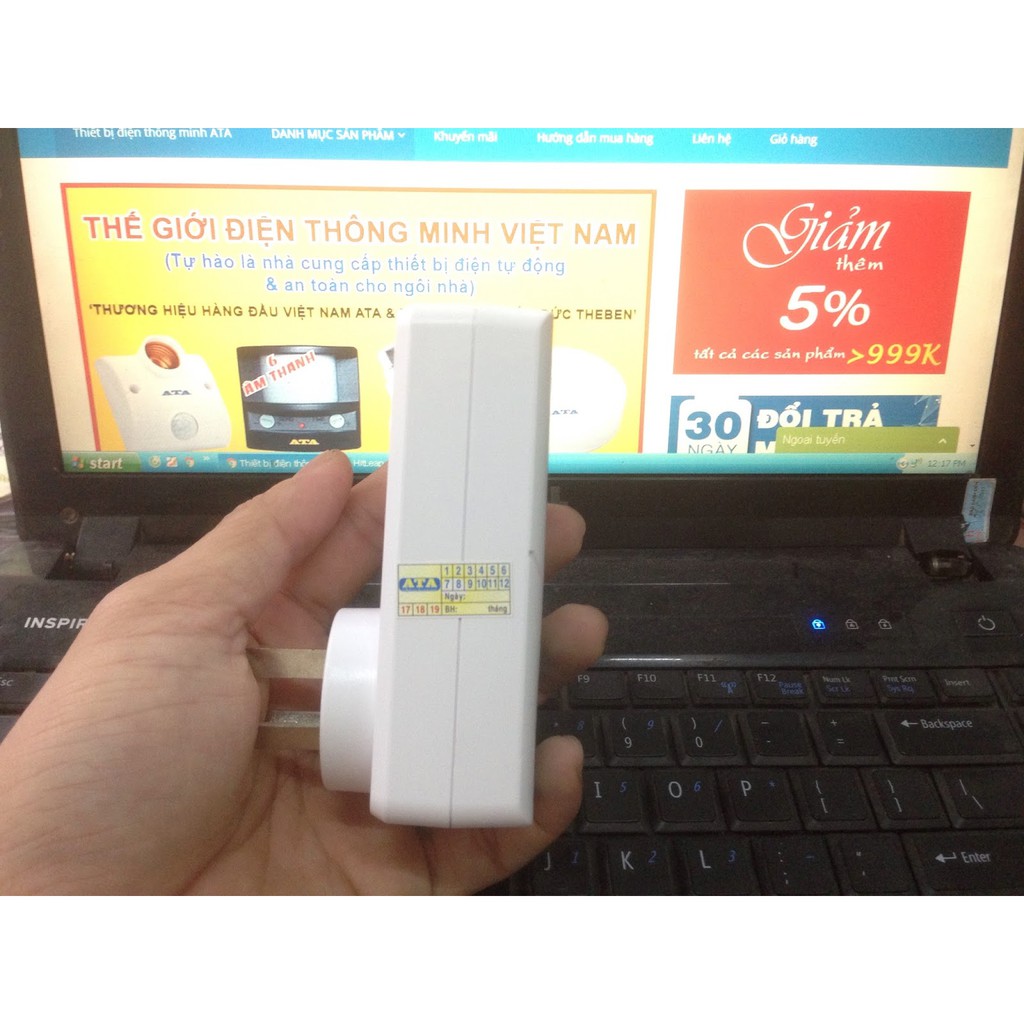⚡NOW SHIP⚡ Ổ cắm điều khiển từ xa bằng Wifi-Ổ cắm điện thông minh ATA 3G AT-MINI 02