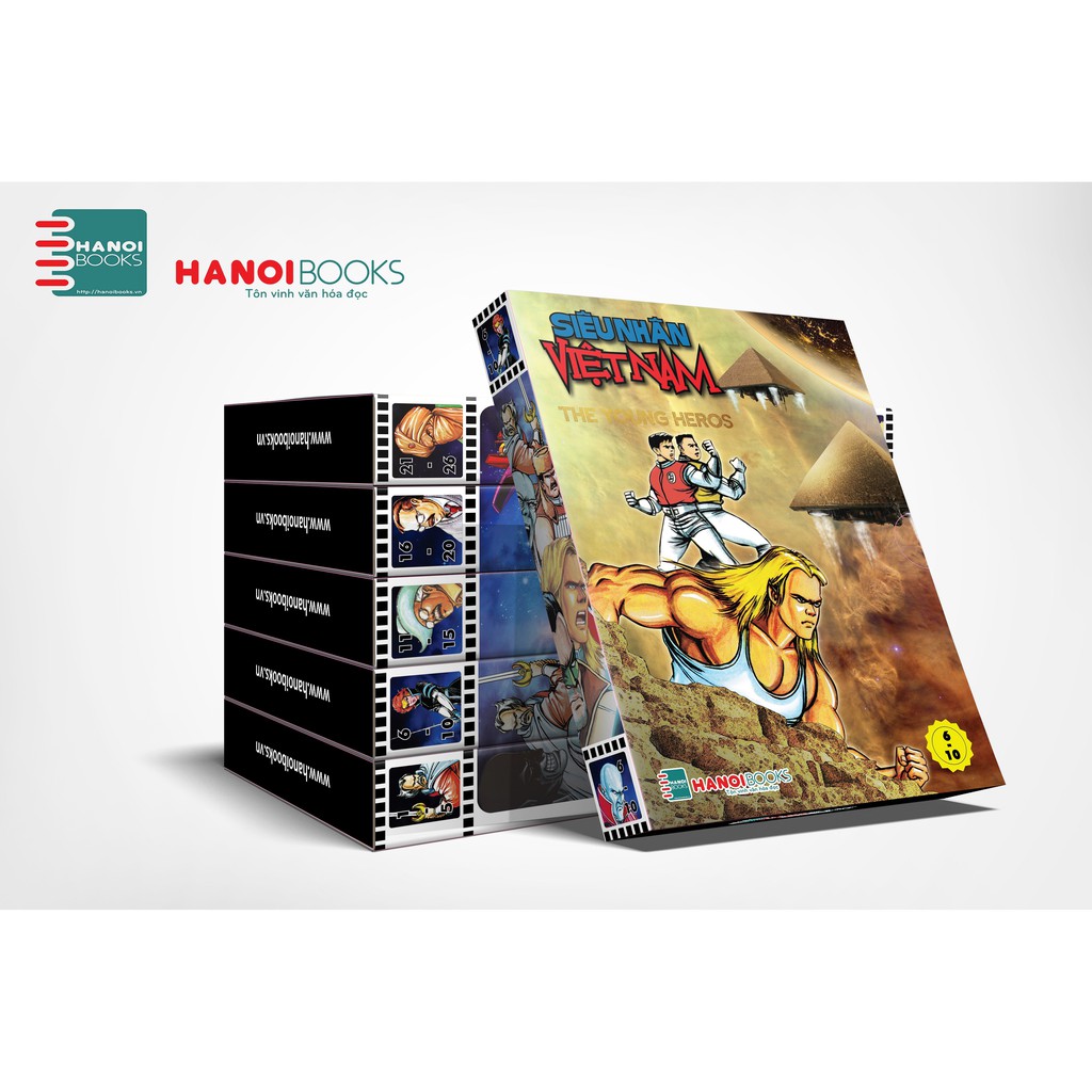 Sách - Boxset 2 : 5 tập Siêu Nhân Việt Nam ( Từ tập 6 đến tập 10 )