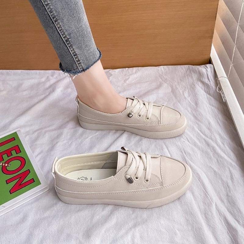 HÀNG VỀ!!!Giày lười thể thao nữ đế bằng