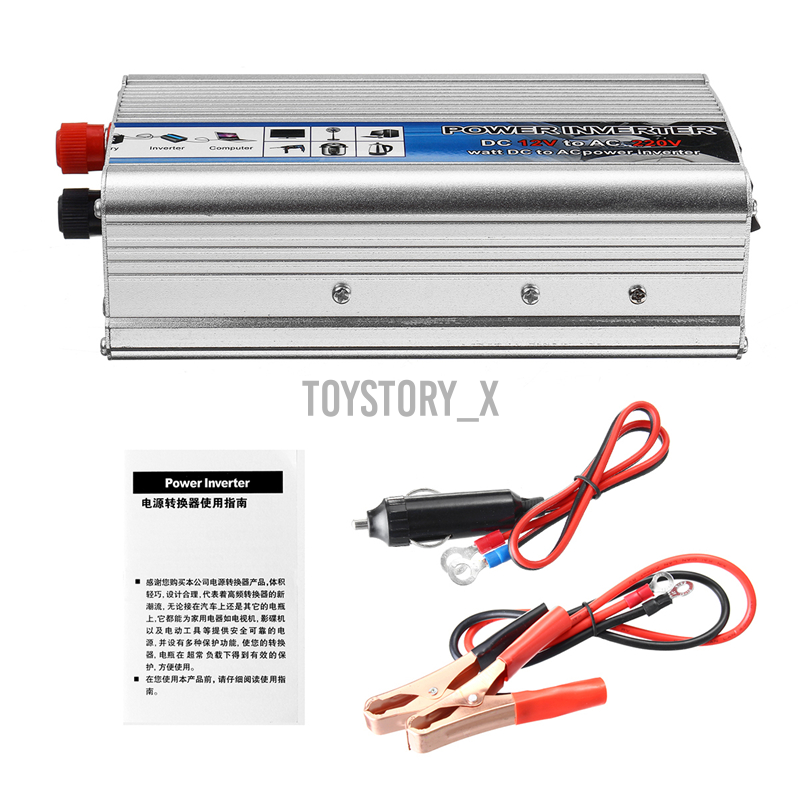 Solar Power Inverter Transformer Modified Converter Sine Wave DC 12V to AC 220V Power Charger Transformer