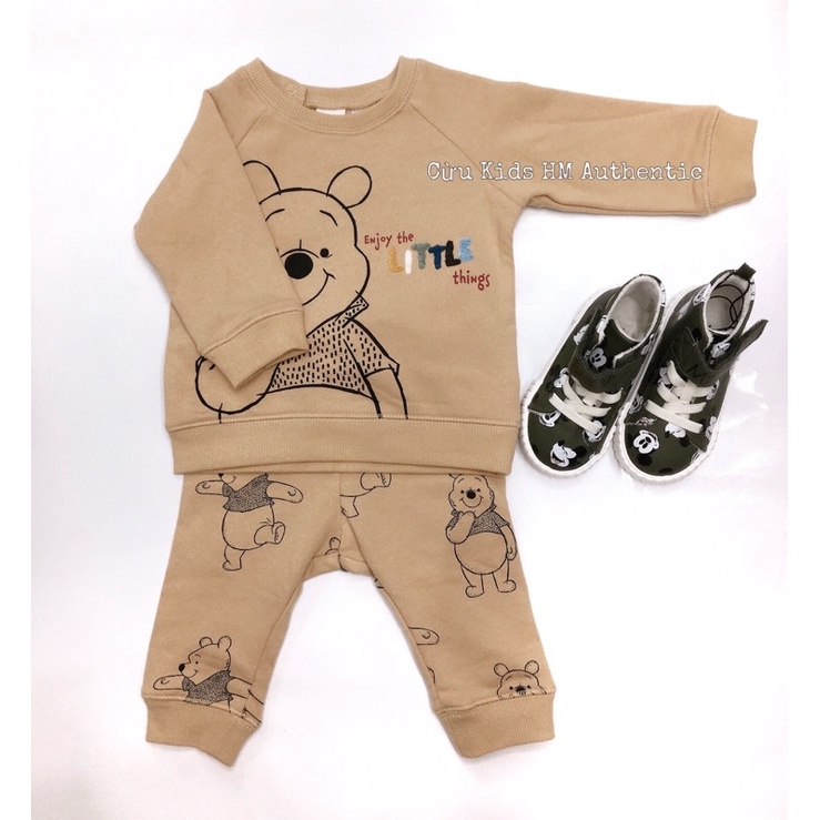 Bộ gấu màu kem Hm