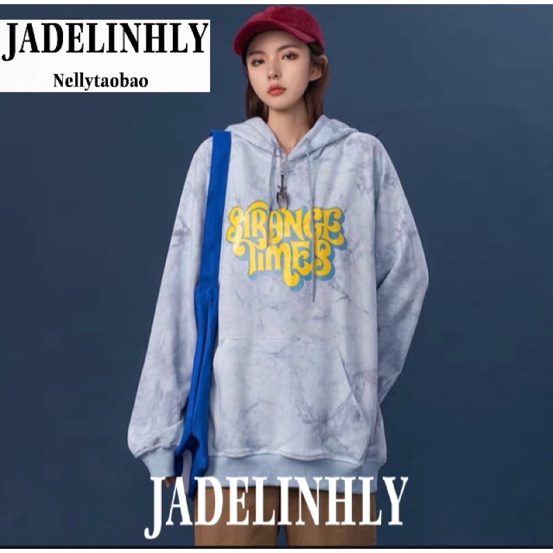 Áo hoodie nelly nỉ sale (có sẵn) strange times