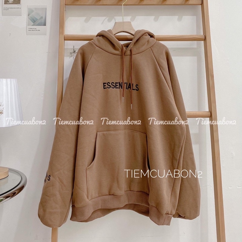 Hoodie essentials bảng màu nhiều chất dày dặn cả nam và nữ mặc được | BigBuy360 - bigbuy360.vn