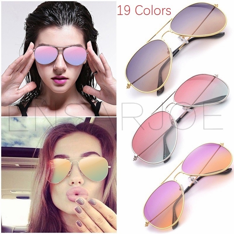 Kính Mát Chống Tia UV Màu Gradient Thời Trang