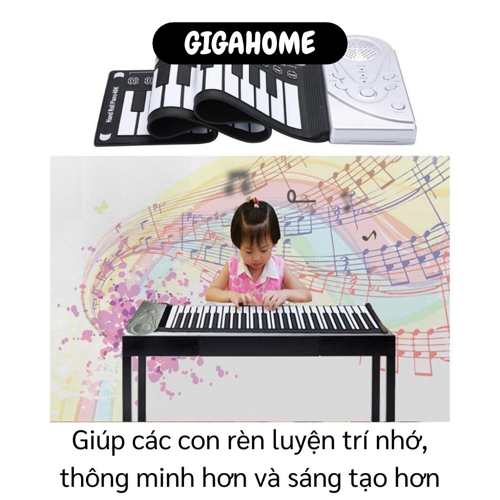 Đàn Piano Điện Tử GIGAHOME Bàn Phím Đàn Piano Dạng Cuộn 49 Phím Tiện Lợi, Linh Hoạt 9329