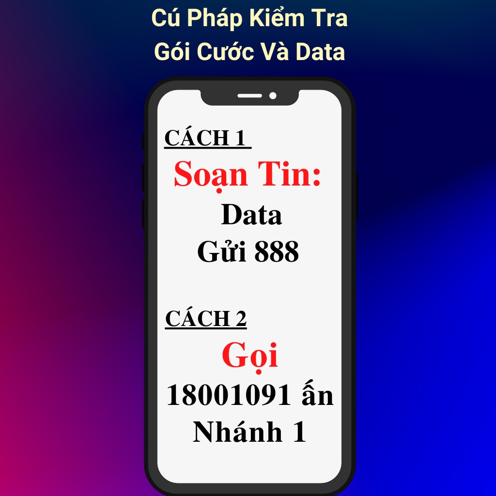 Sim Vinaphone VD89Plus ,120GB Data Sử Dụng 4GB 1 Ngày Miễn Phí Nghe Gọi , Gia Hạn Hàng Tháng