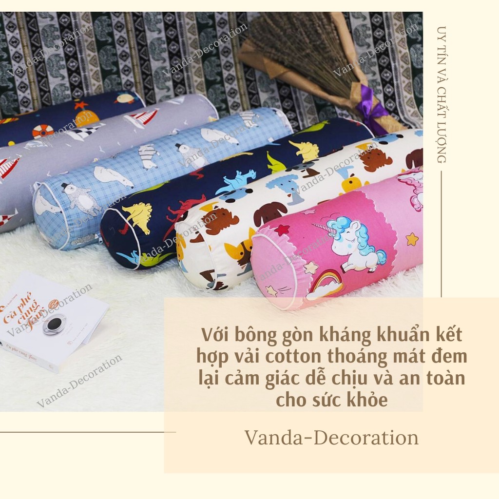 Gối ôm cho bé vải Cotton Hàn Quốc