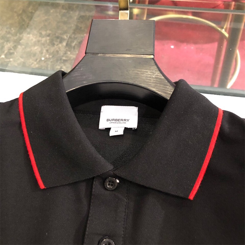 Áo Thun Polo Burberry Chất Liệu Cotton Thời Trang Xuân Hè Cho Nam