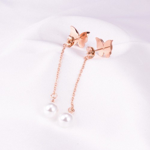 Bông Tai Tòn Ten Bướm Cát Titan Ko Đen TT 2979