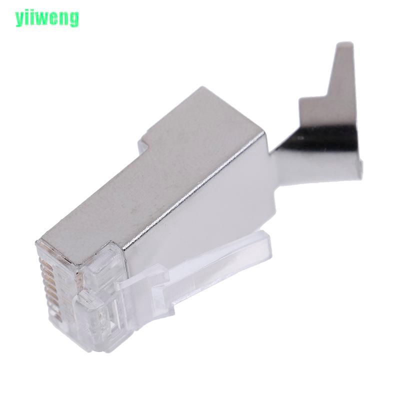 Set 10 Đầu Nối Dây Cáp Cat7 Rj45 Cat 7 Crystal Plug Shielded Ftp Rj45