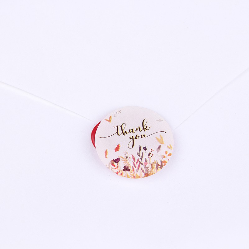Cuộn 500 Miếng Dán Chữ Thank You Dùng Trang Trí Đẹp Mắt