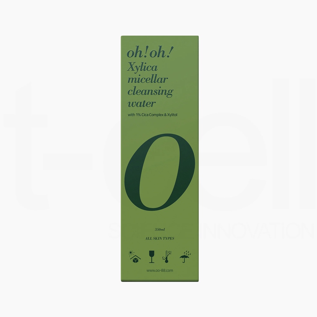 Nước Tẩy Trang Chuyên Sâu Phục Hồi Màng Lipid oh!oh! Xylica Micellar Cleansing Water (1% Cica Complex &amp; Xylitol) (350ml)