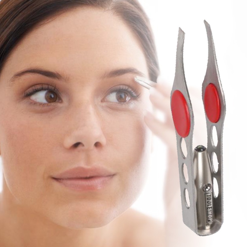 Nhíp Tỉa Lông Mày Có Đèn LED Và Kẹp Chất Lượng Cao
