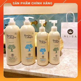 Cặp DẦU GỘI XẢ BIOTIN trắng COLLAGEN NEW 500ml - 1000ml Mĩ Phẩm Gía Sỉ 89