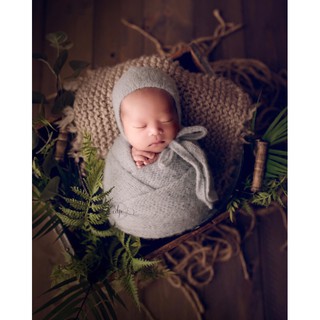 Nón kèm khăn quấn newborn
