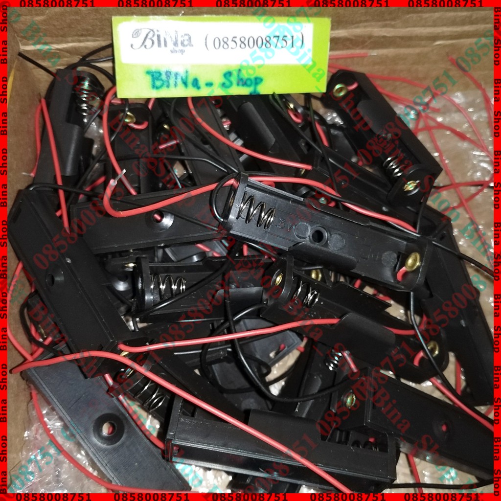 Đế gắn pin AA 1.5V 1 cell có dây tiện dụng