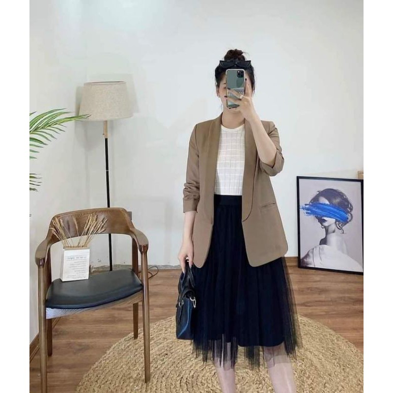 Sét áo vest cv đen