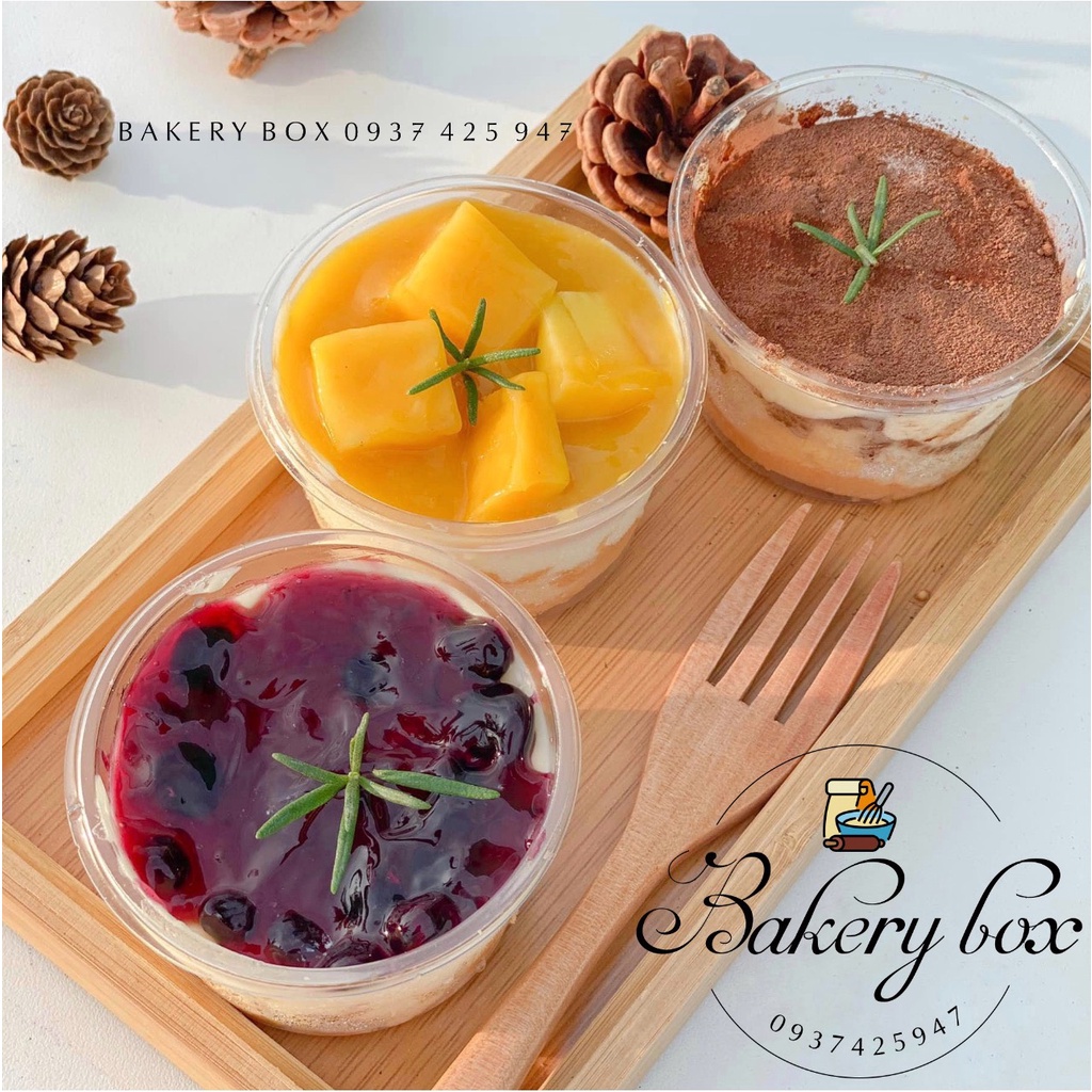 Hủ Nhựa Tròn 150ml Đựng Bánh Lạnh, Pudding, Tiramisu