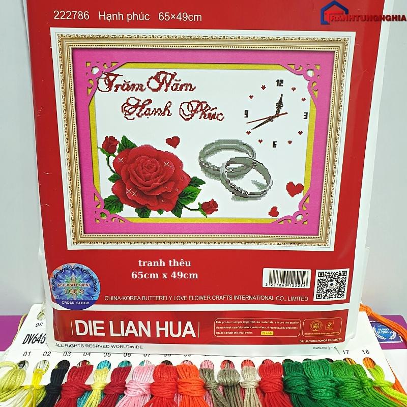 Tranh thêu chữ thập tình yêu vĩnh cửu 65cm x 49cm