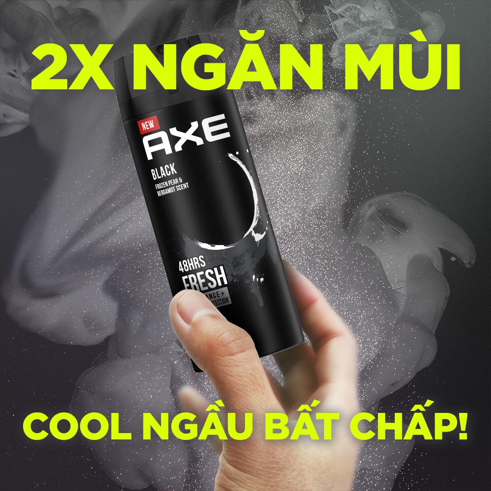 Xịt nước hoa toàn thân dành cho nam AXE Black (135ml) | BigBuy360 - bigbuy360.vn