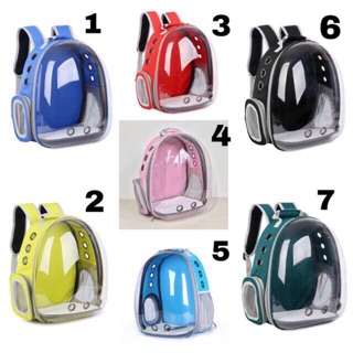 Phụ kiện balo cho chó mèo - Balo phi hành gia chó mèo tronng suốt
