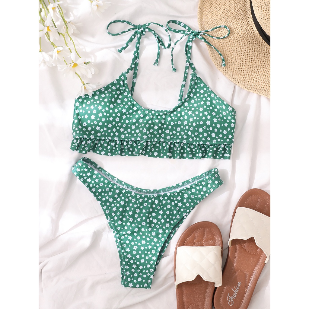 Bộ đồ bơi hai mảnh họa tiết hoa có mút đệm PX86 | BigBuy360 - bigbuy360.vn