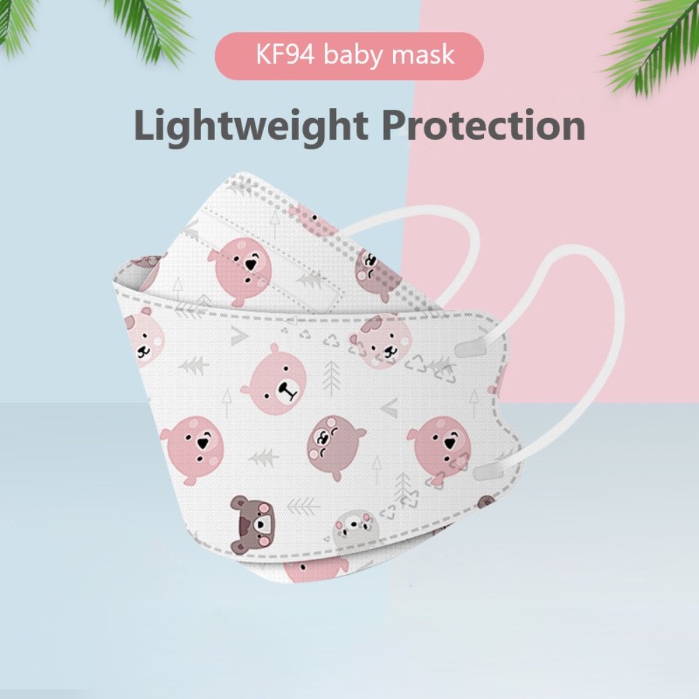 Khẩu trang trẻ em KF94 cho bé 4d mask in hình kháng khuẩn 4 lớp đẹp dễ thương 10 cái 1-10Tuổi