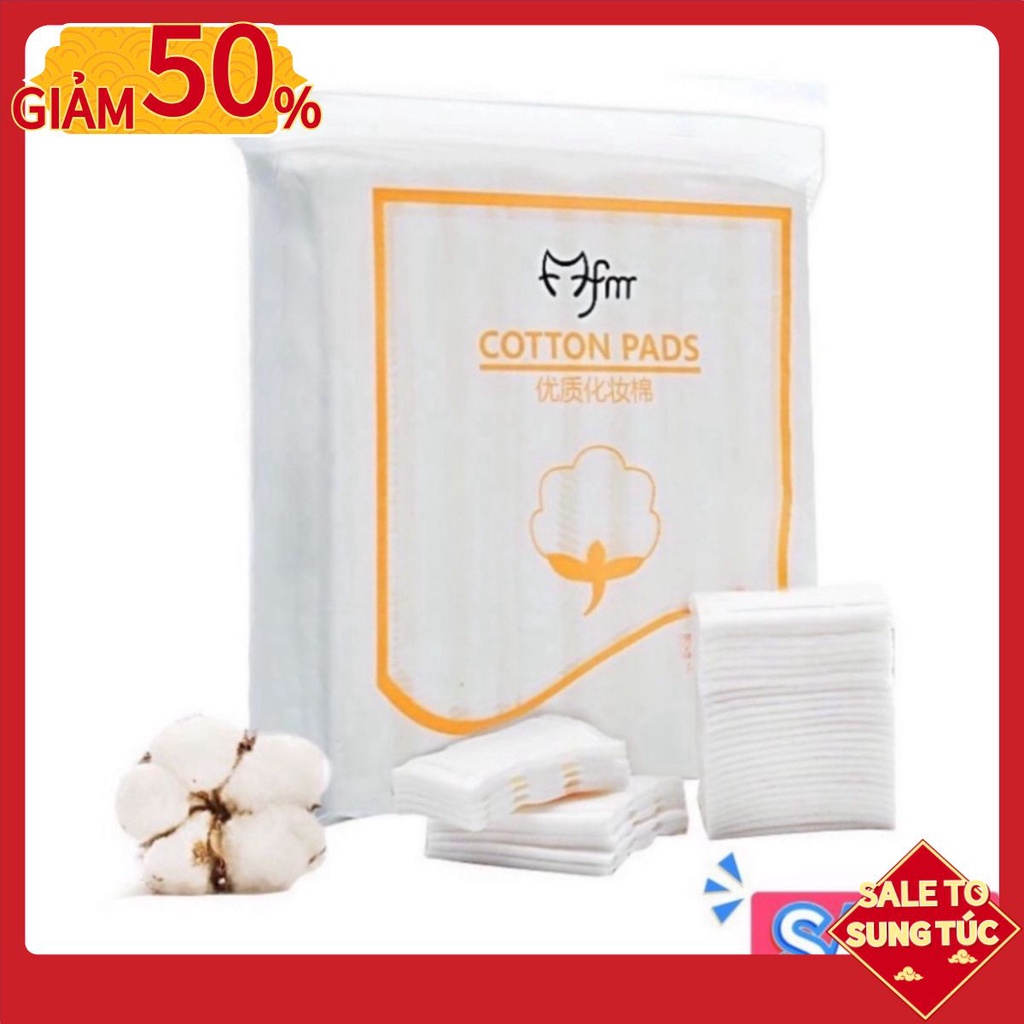 COMBO 5 GÓI BÔNG TẨY TRANG SIÊU RẺ - CHẤT LƯỢNG COTTON PADS 3 LỚP TÚI 222 MIẾNG