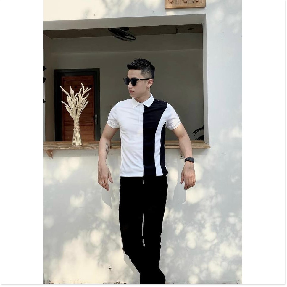 Áo thun cổ trụ phối màu siêu đẹp chuẩn nam tính cho ae KME FASHION