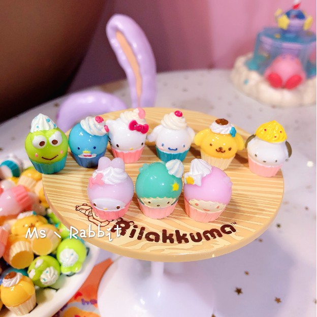 Charm Bánh cupcake siêu siêu xinh B56/ Nguyên liệu làm slime resin trang trí
