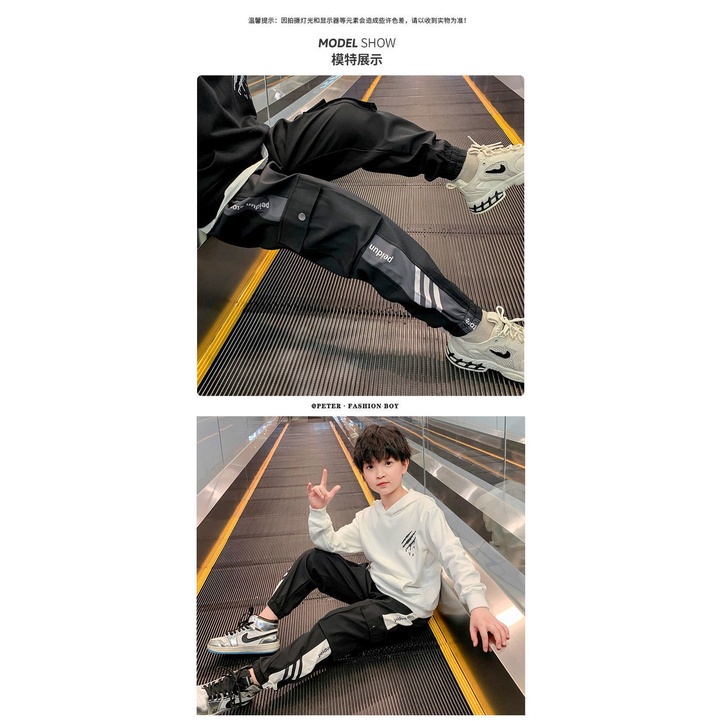 Quần dài thể thao phong cách Hàn Quốc dành cho bé trai