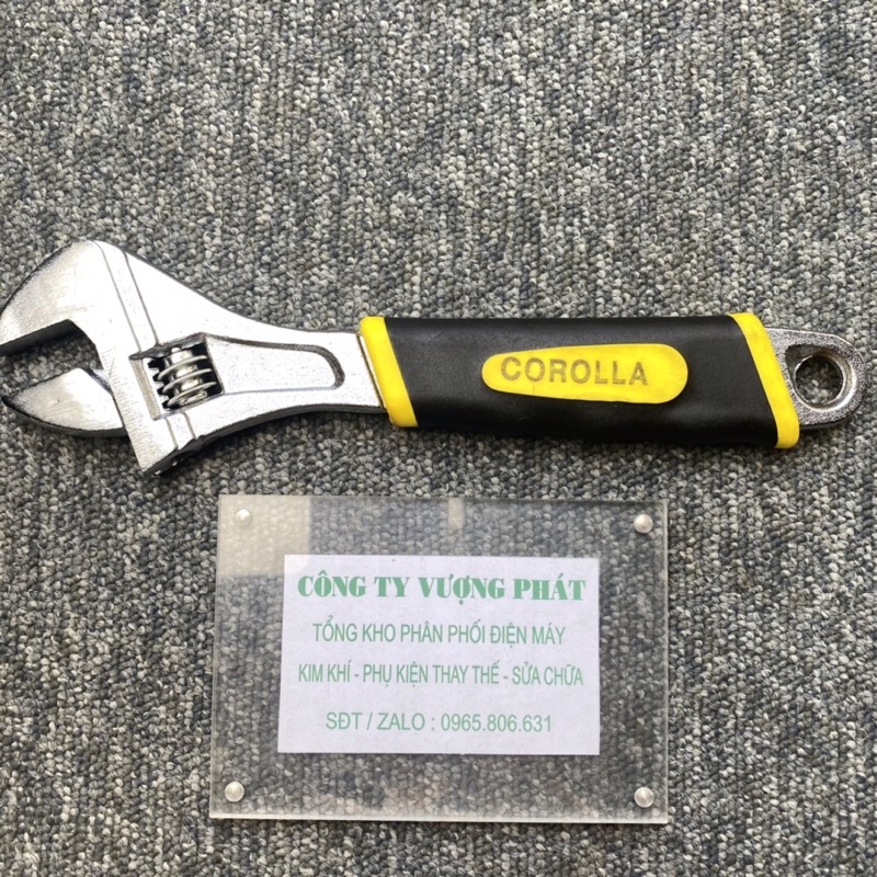 Mỏ lết công cầm tay đa năng COROLLA 6"-12" cờ lê thép Cr-V siêu cứng chống rỉ điều chỉnh độ mở sữa chữa tháo mở bulong