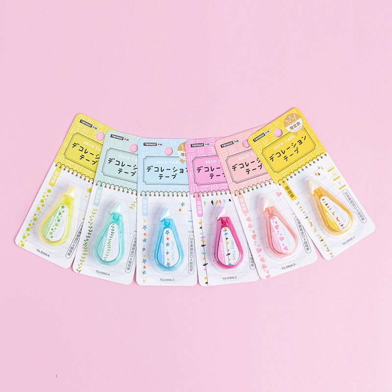 Bút Xóa Kéo Mini Họa Tiết Hoạt Hình Sáng Tạo Trang Trí Sổ Tay Nhật Ký DIY