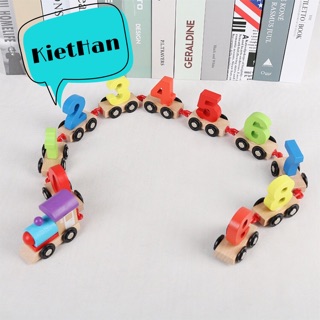 Đồ chơi tàu lửa chở số đếm bằng gỗ cho bé