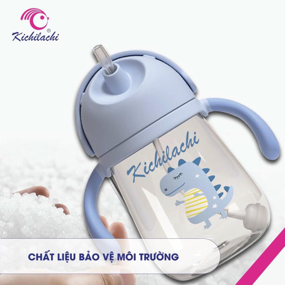 Bình tập uống nước hình khủng long Kichi 240ml cho bé