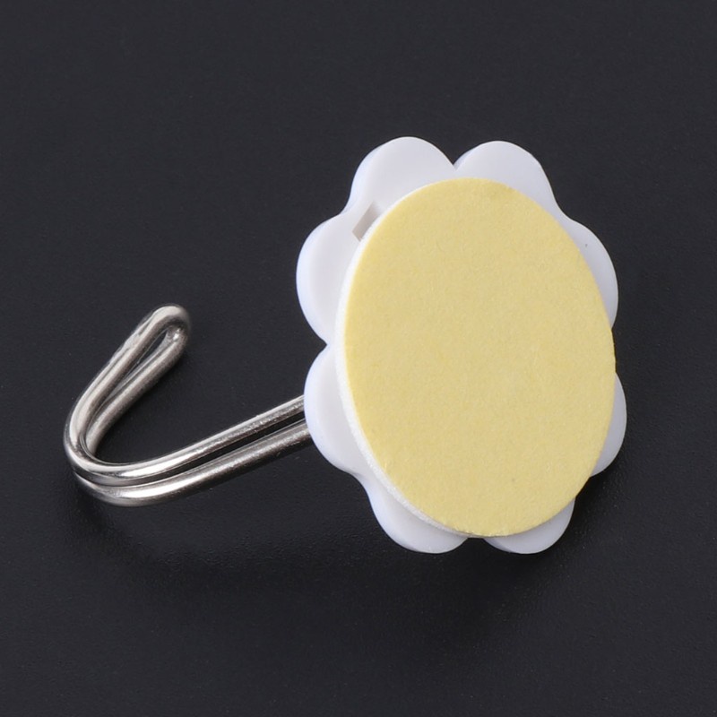 Set 10 Móc Treo Đồ Dán Tường Bằng Nhựa Tiện Dụng Cho Nhà Bếp / Phòng Tắm
