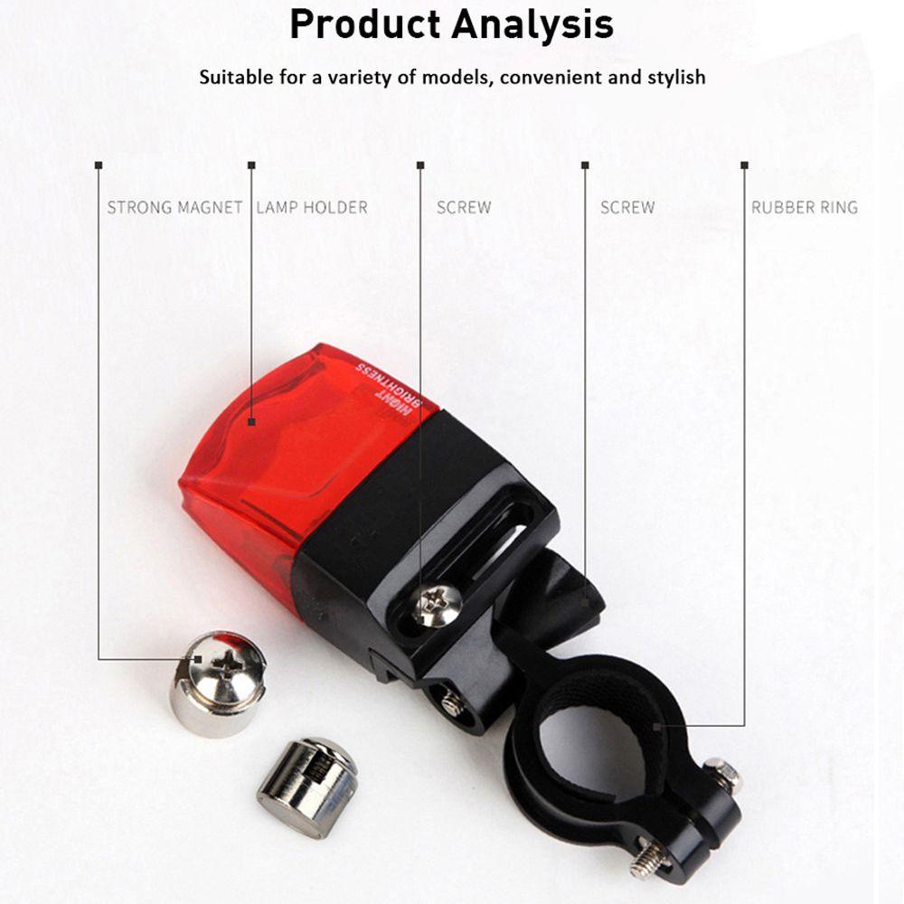 LLOYD Đèn LED IPX-4 Chống Thấm Nước Gắn Yên Sau Xe Đạp Điện Từ